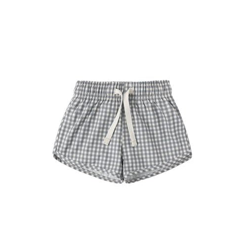 BOYS SWIM SHORT OCEAN GINGHAM