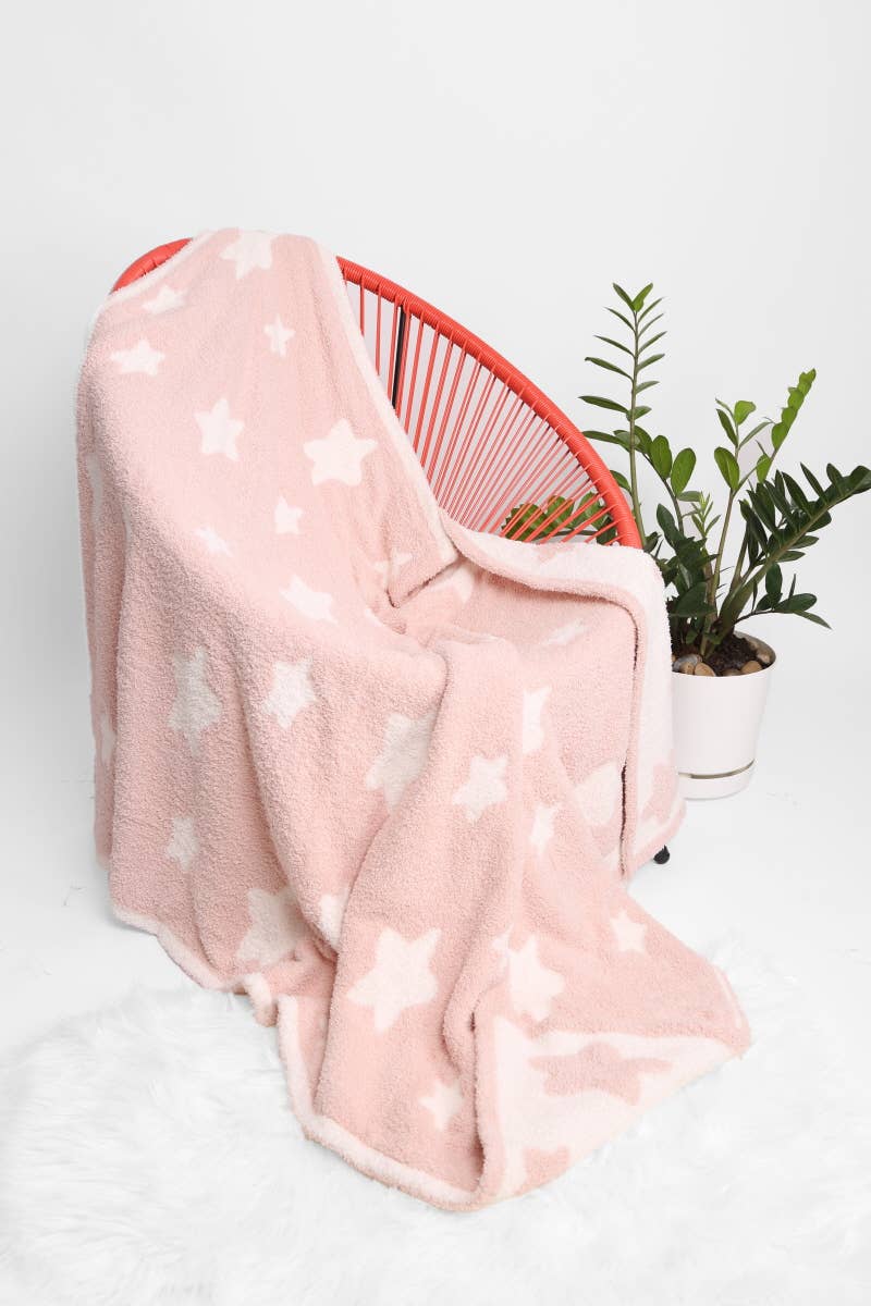 Star Print Luxury Soft Throw Winter Blanket
