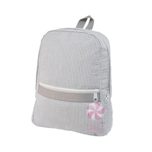 Small Seersucker Backpack