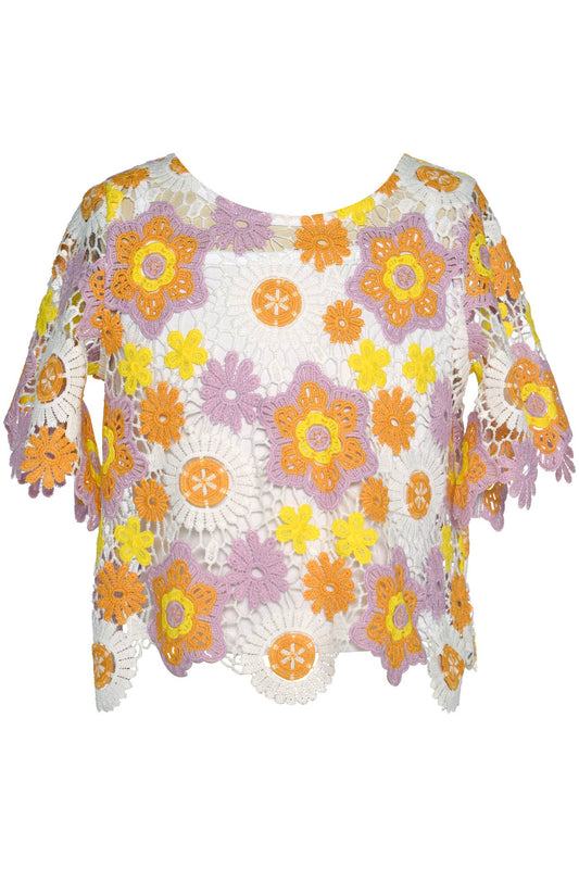 Flower Top with Flared Sleeve