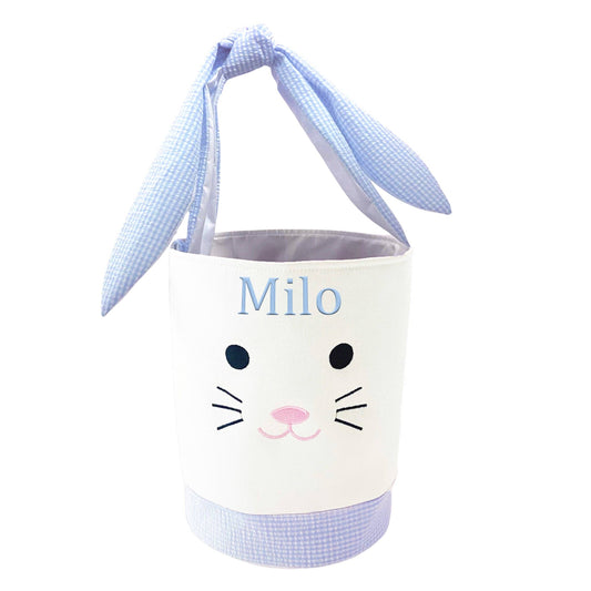Easter Bunny Basket | Blue (Personalization Included)