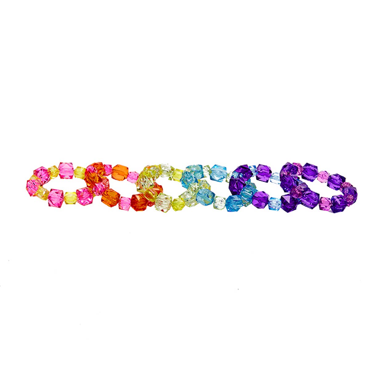 Kids Rock Candy Stretch Bracelets - 2 Tone