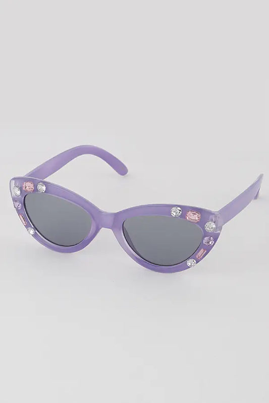 Jeweled Frame Kids Sunglasses