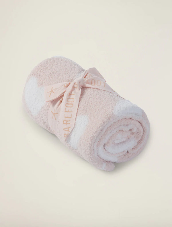 CozyChic Dream Receiving Blanket | Pink /White