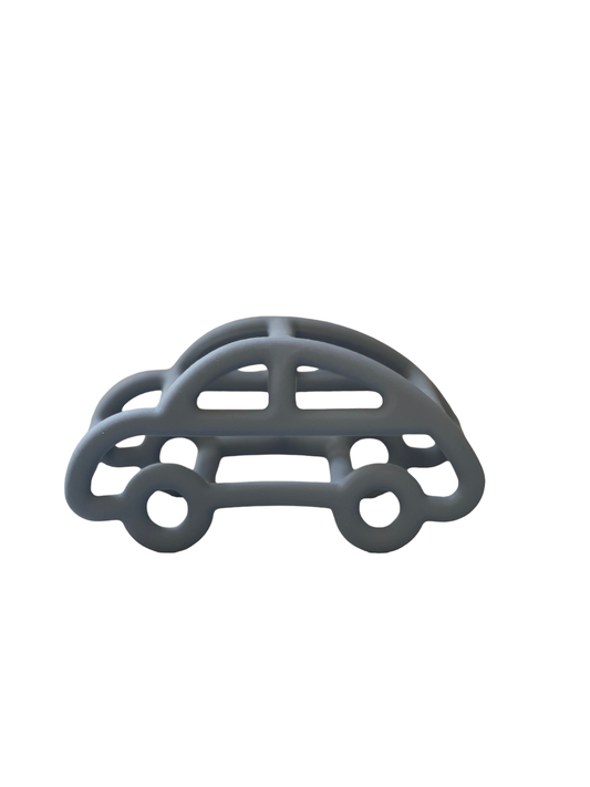 3D Silicone Car Teether | Navy