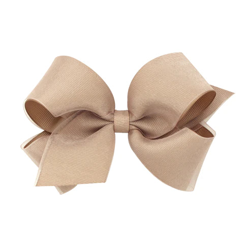 Small Classic Grosgrain Hair Bow | Oat