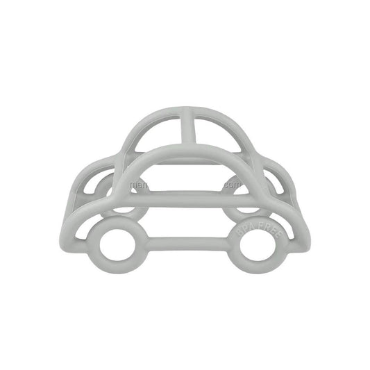 3D Silicone Car Teether | Light Gray