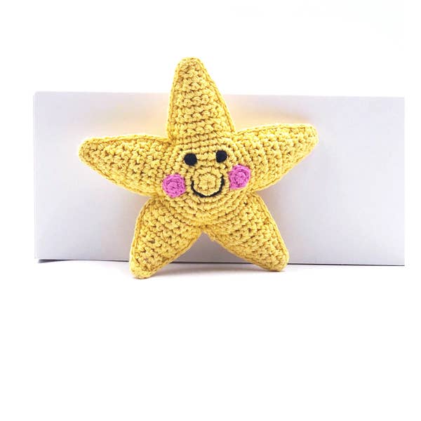 Friendly Plush Star Rattle