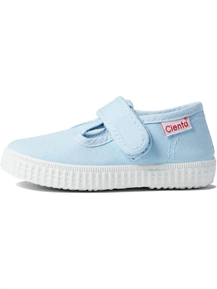 Cienta T-Strap, Light Blue