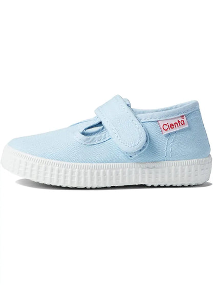 Cienta T-Strap, Light Blue