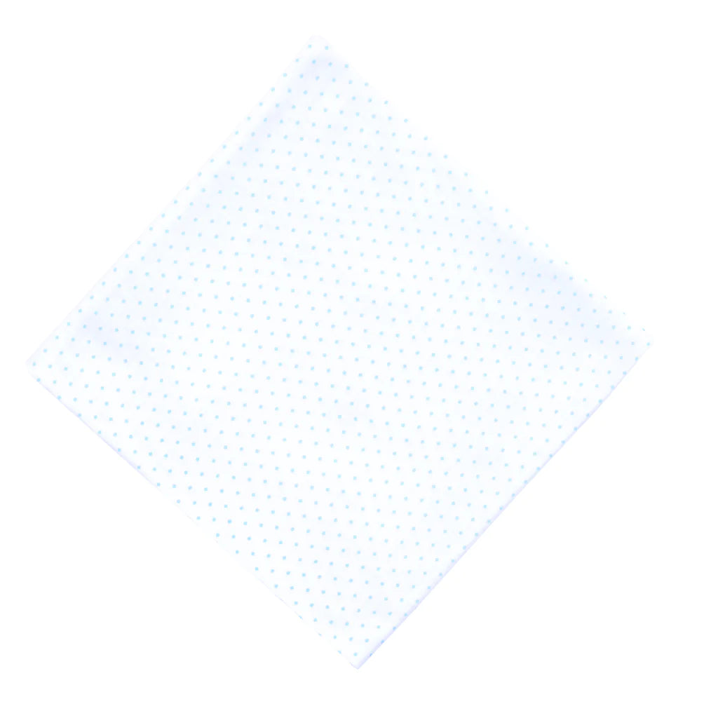 Mini Dot Essentials Swaddle Blanket, Light Blue