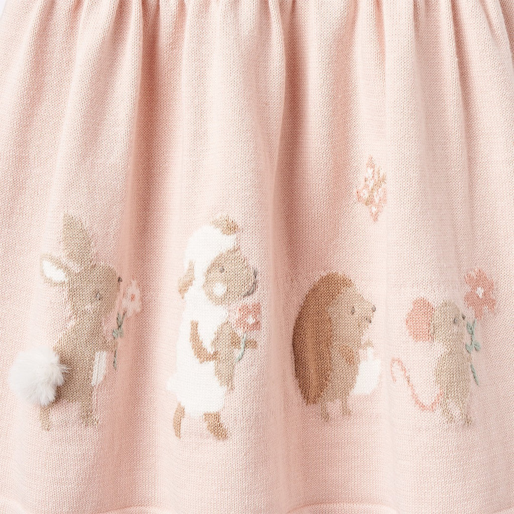 Garden Picnic Bunny Knit Dress (9-12m)
