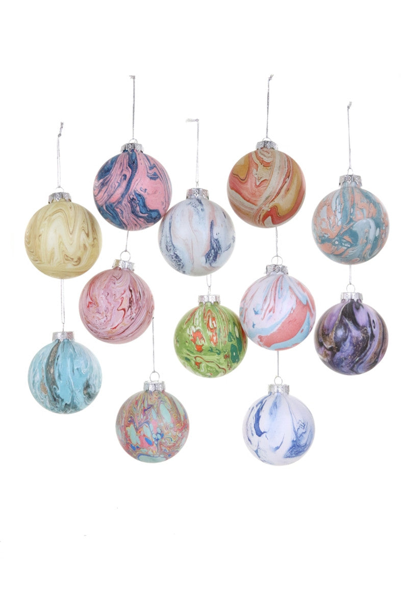 Marbled Bauble Ornament