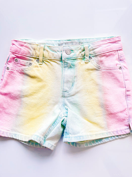 High Rise Shorts | Ombre Tie Dye