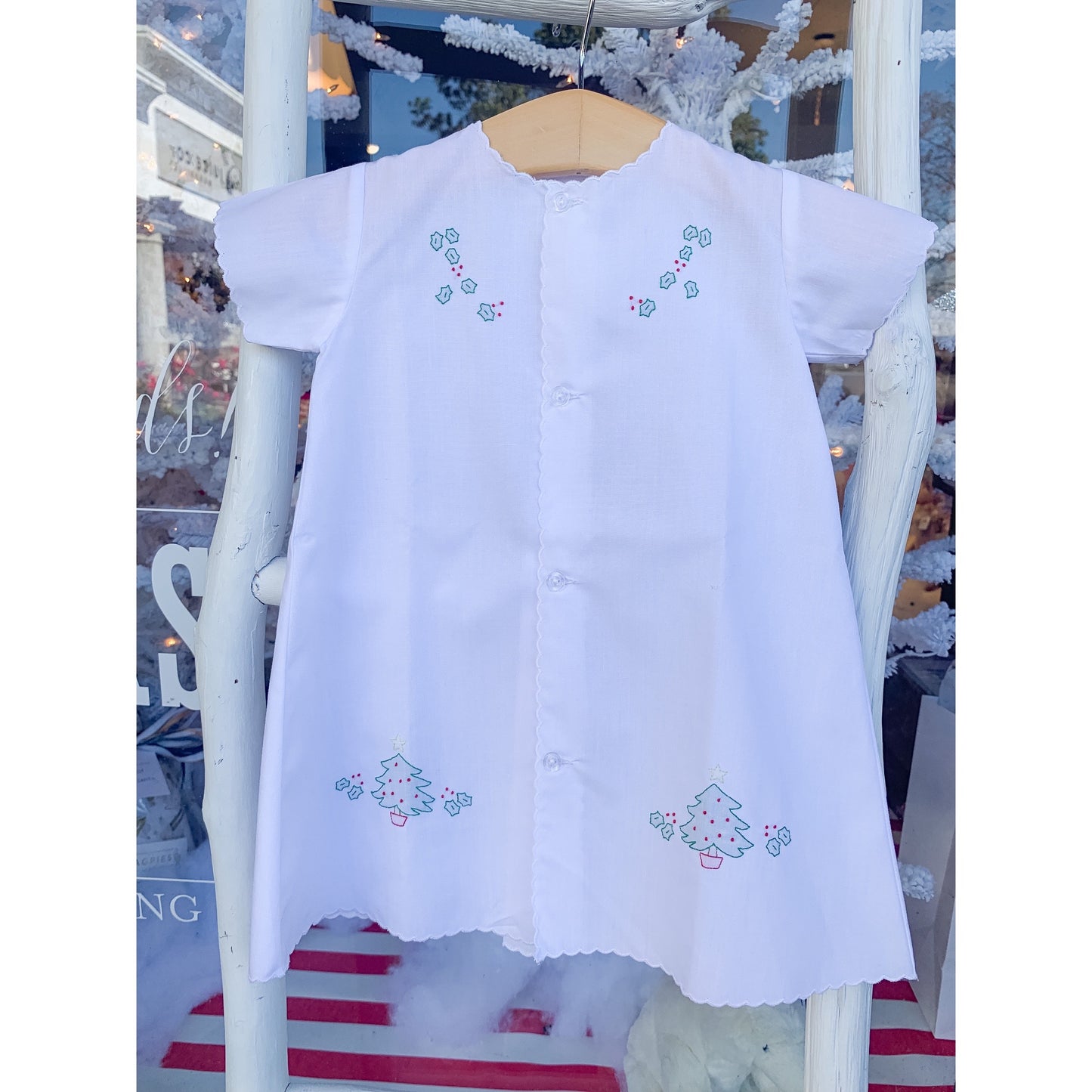 Tiny Tree Embroidered Daygown