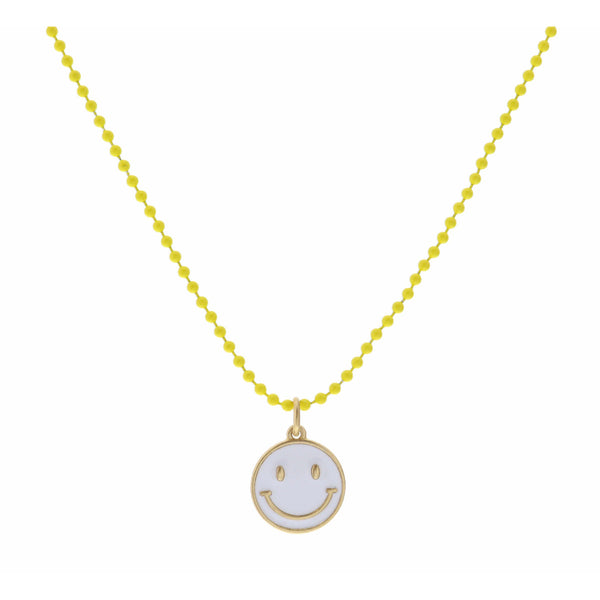 Enamel Charm Necklace on Color Chain