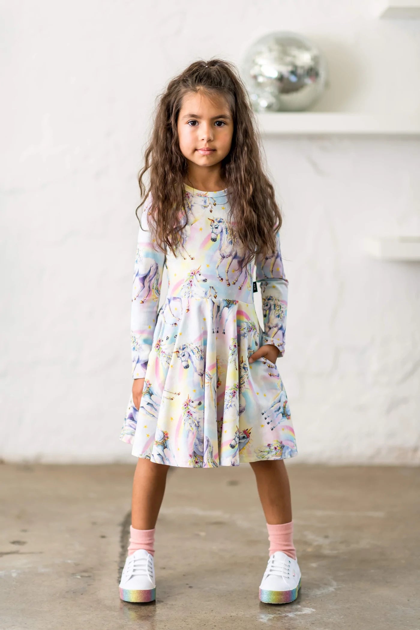Unicorn long sleeve sales dress