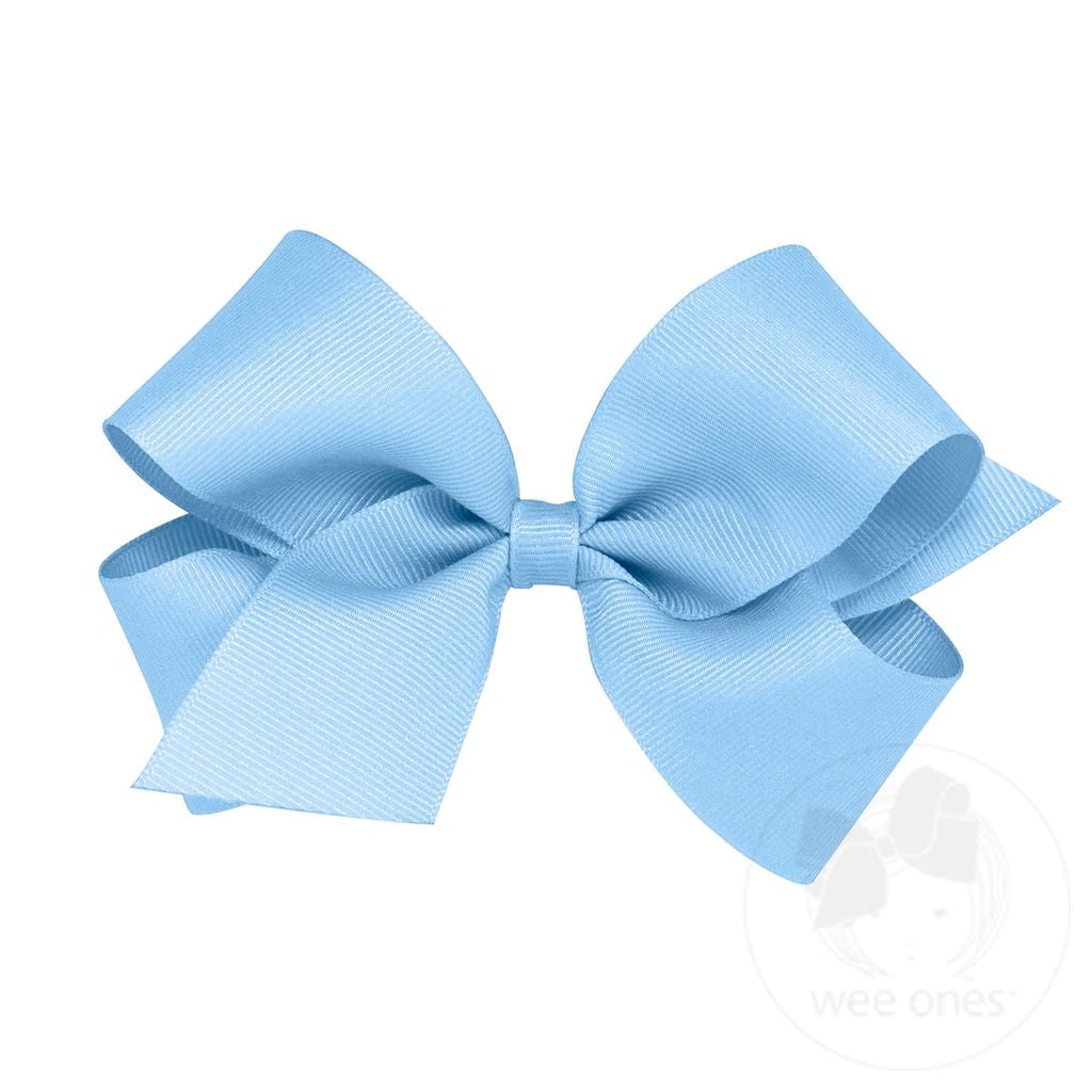 Medium Classic Grosgrain Hair Bow | Blue