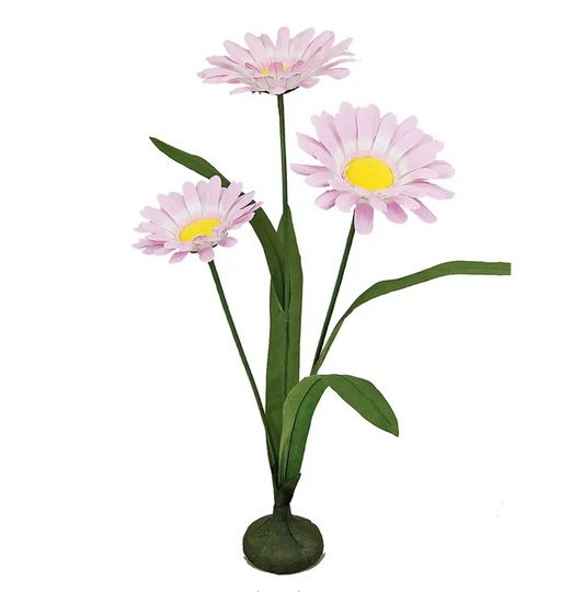 23" Free Standing Daisies, Pink