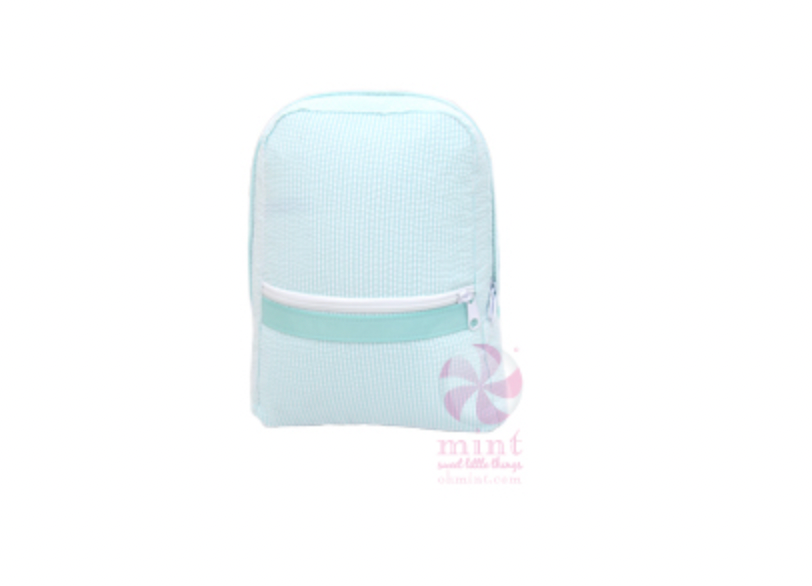 Medium Seersucker Backpack