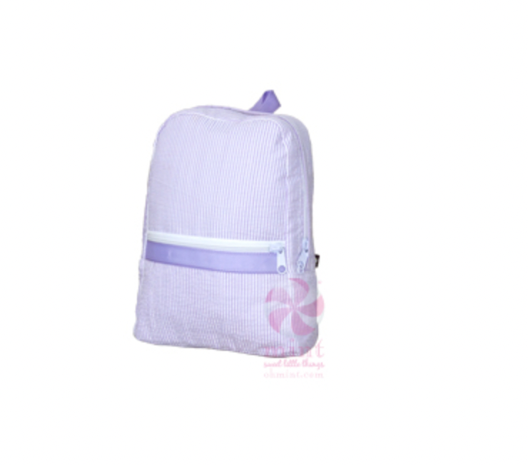 Small Seersucker Backpack