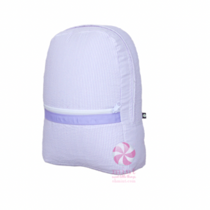 Medium Seersucker Backpack