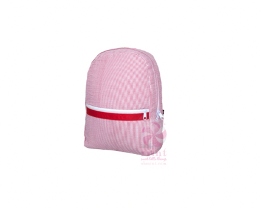 Small Seersucker Backpack