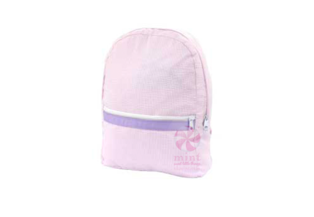 Medium Seersucker Backpack