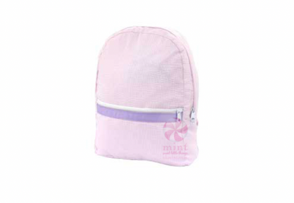 Medium Seersucker Backpack
