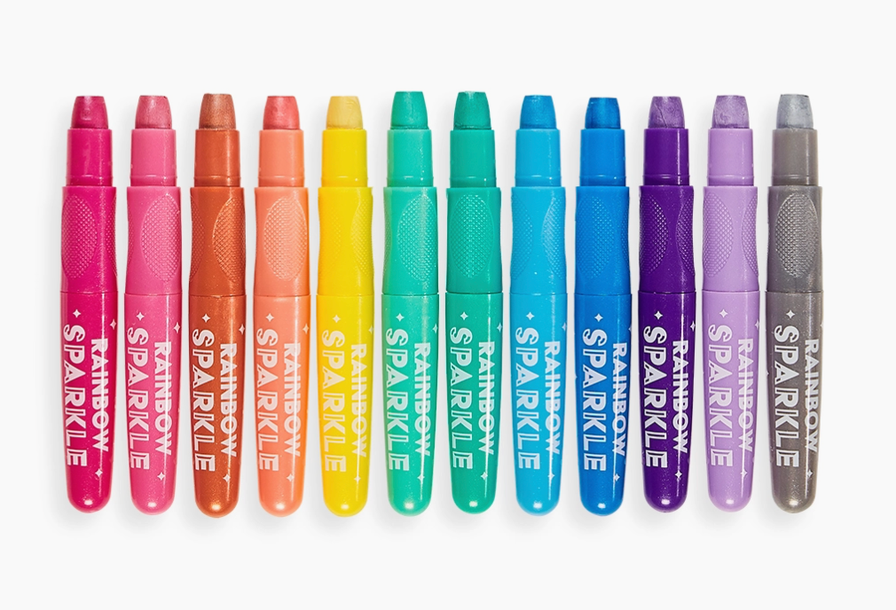 Rainbow Sparkle Metallic Watercolor Gel Crayons