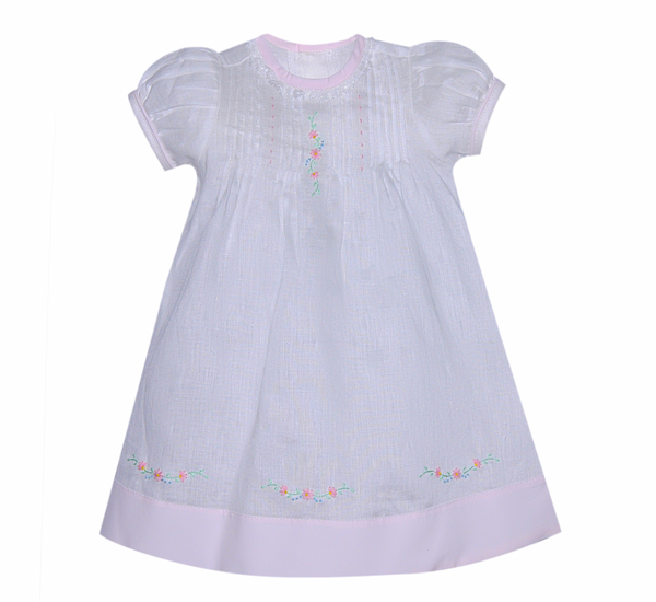 White Logan Girl's Daygown