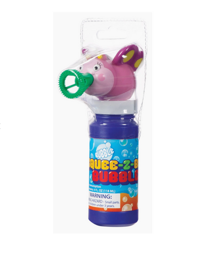 Mini Squee-Z Bub Bubbles, Assorted Styles