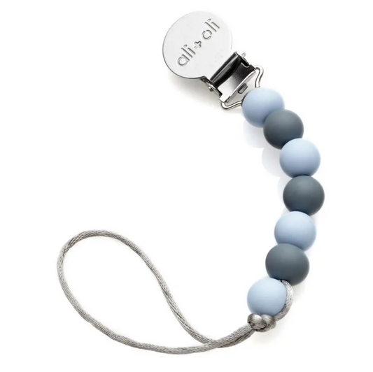 Paci Clip, Iron + Blue