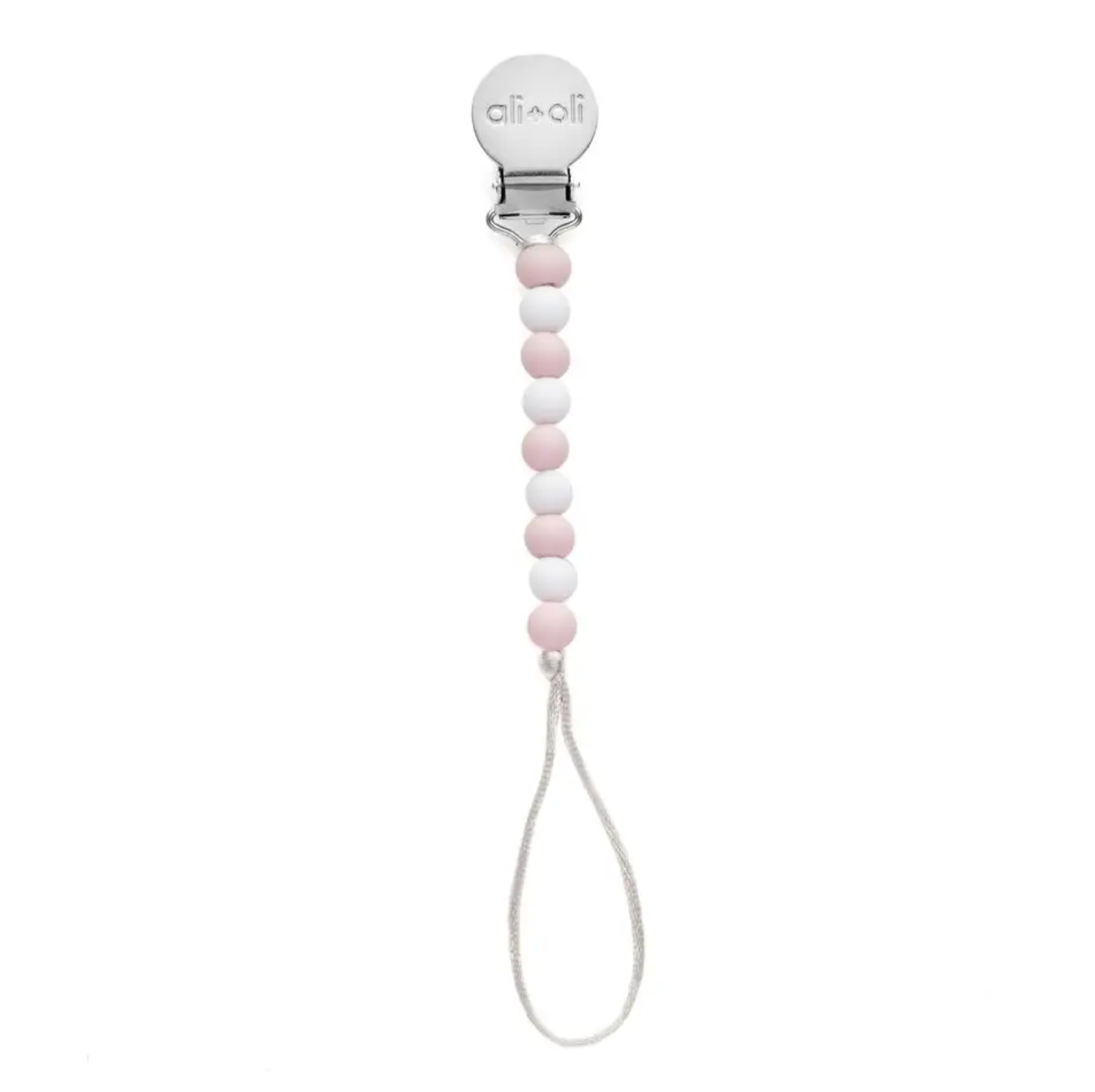 Paci Clip | Pink + White