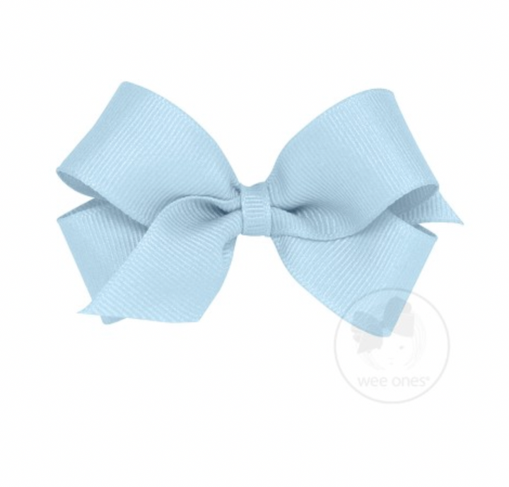 Mini Classic Grosgrain Hair Bow | Millennium Blue