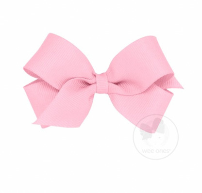 Mini Classic Grosgrain Hair Bow | Pearl Pink