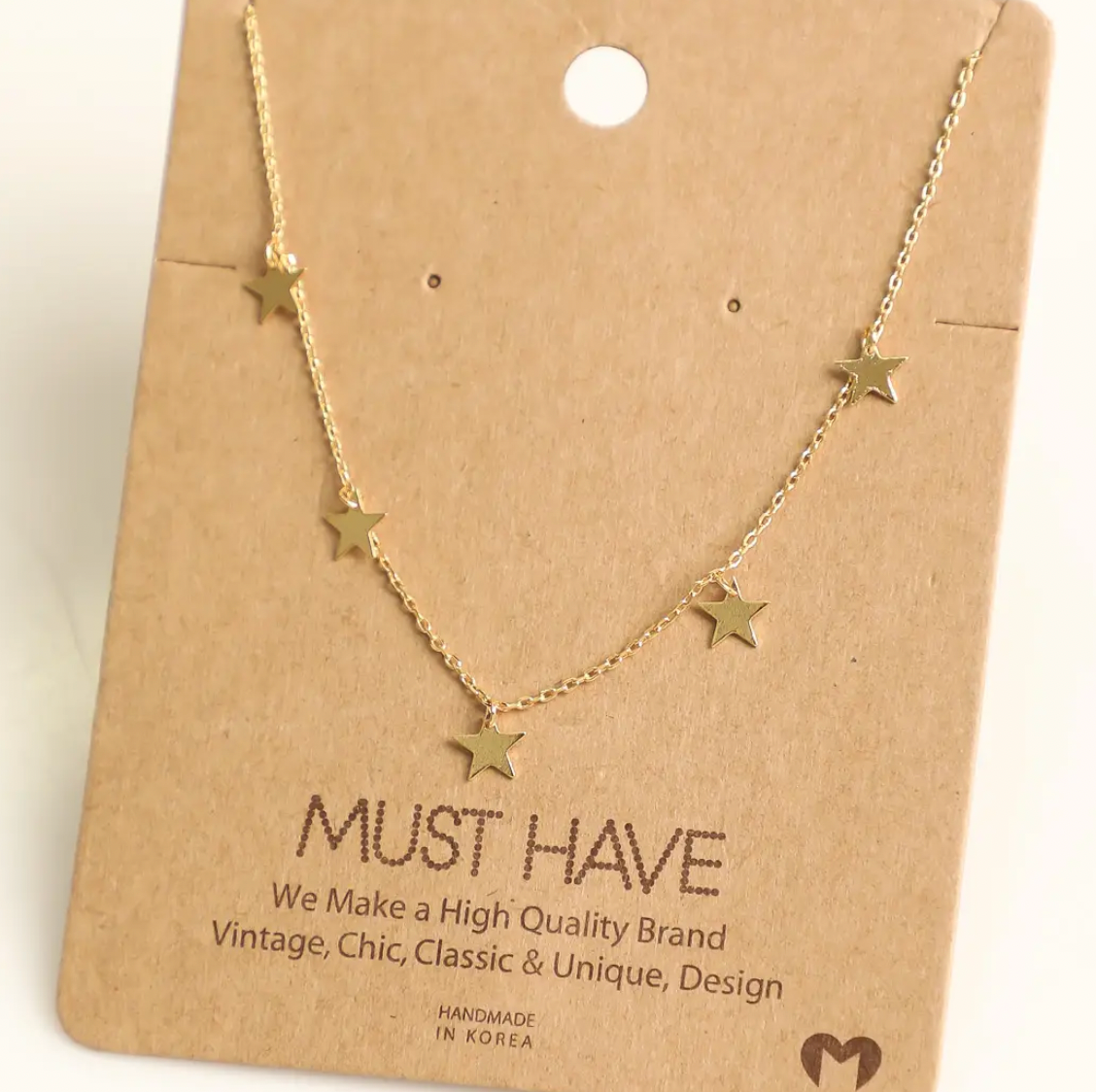 Multi Star Charm Necklace