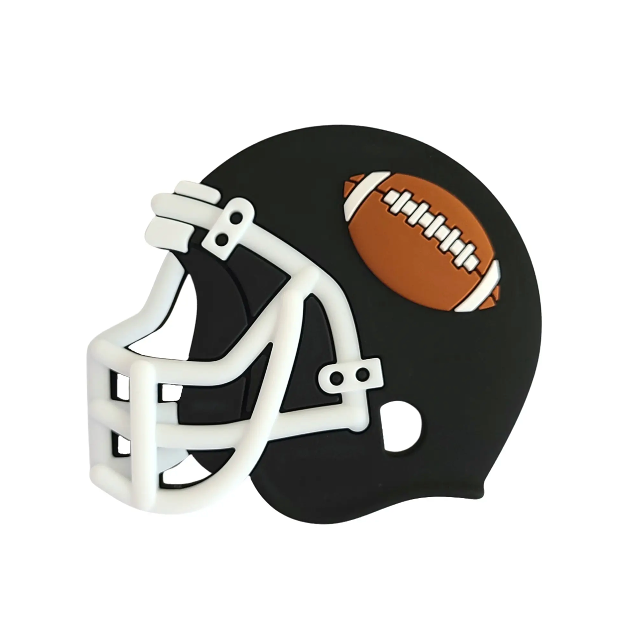 Football Helmet Teether, Black