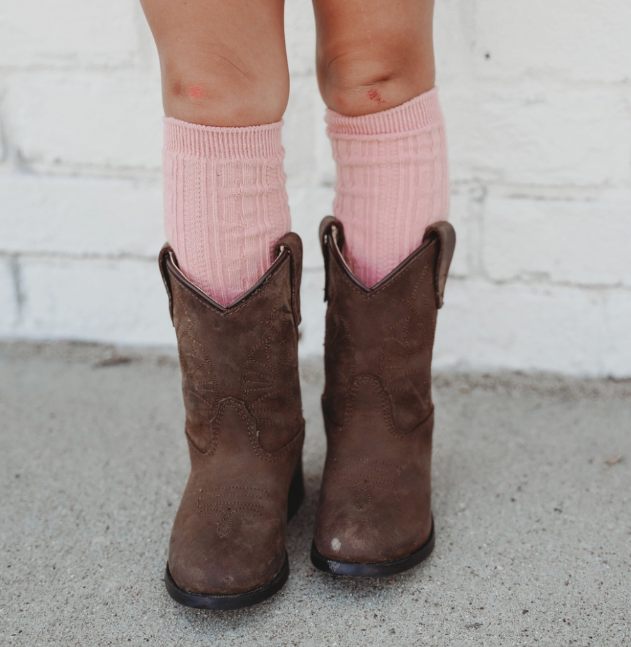 Blush Knee High Socks