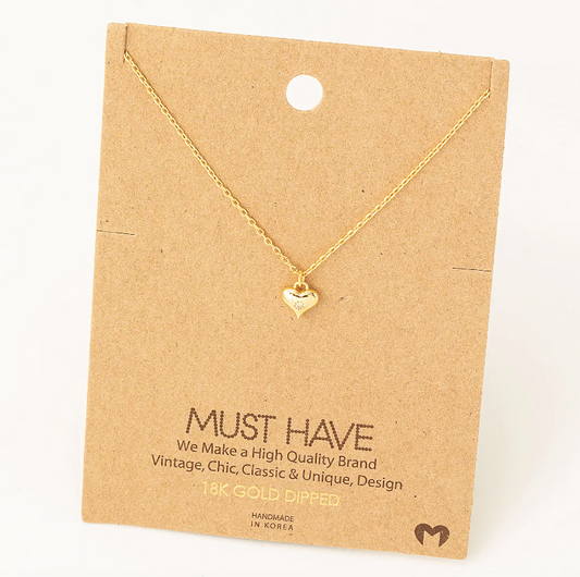 Mini Heart Pendant Necklace