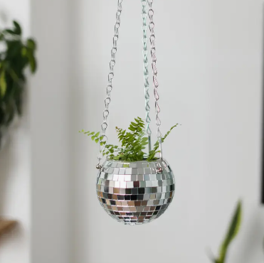 Hanging Disco Ball Vase - 4in
