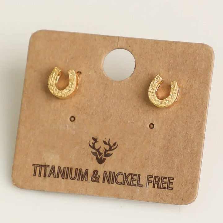 Mini Horseshoe Earrings