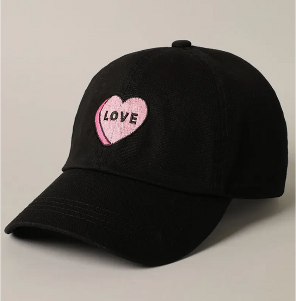 Love Baseball Cap | Black