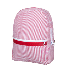 Medium Seersucker Backpack