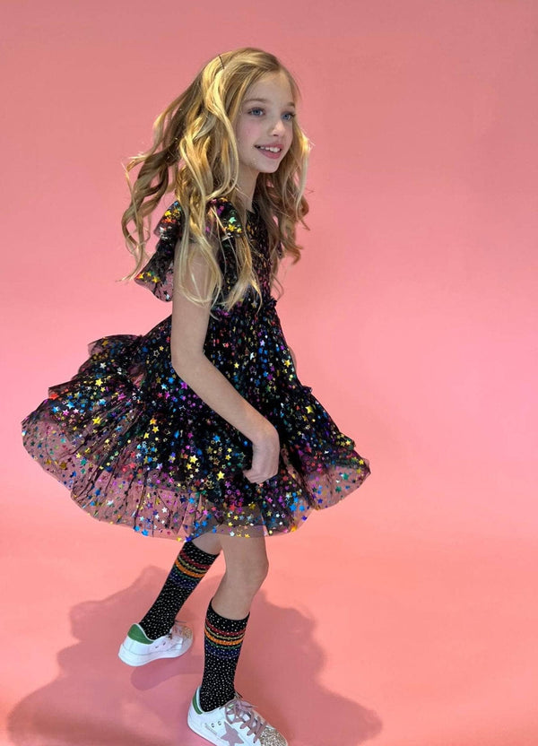 Shining Star Rainbow Tulle Dress