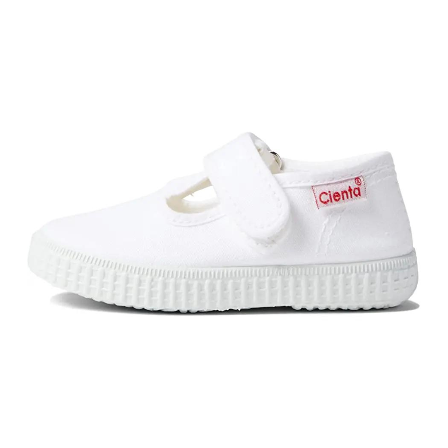 Cienta T-Strap | White
