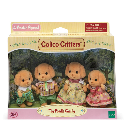 Calico Critters Poodle Dog Family