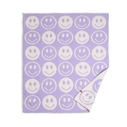 Happy Face Pattern Kids Blanket