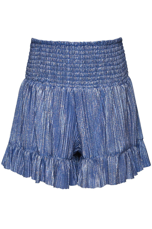 Smocked Sparkle Short, with Ruffle Hem