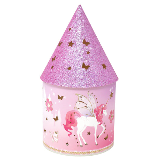 Unicorn Princess Colour Changing Glitter Night Light